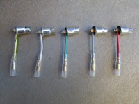 The 5 single terminal bulb holders used on loop frame models with a single gauge civilian dash. Sold each.