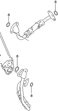 O-ring to seal the oil cooler lines to the engine and oil cooler (SPN# 09280-12008)