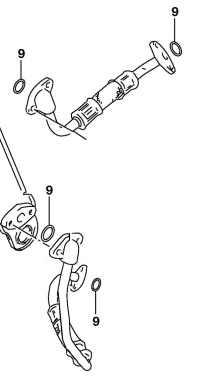 O-ring to seal the oil cooler lines to the engine and oil cooler (SPN# 09280-12012).