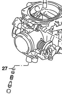 Viton O-ring to seal the pilot air/fuel screw to the carburetor body (SPN# 13295-29900).