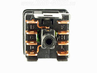 The series 1 dash uses this 4-way flasher button (MG# 28745760). Carefully note the connections on the bottom. (not included)