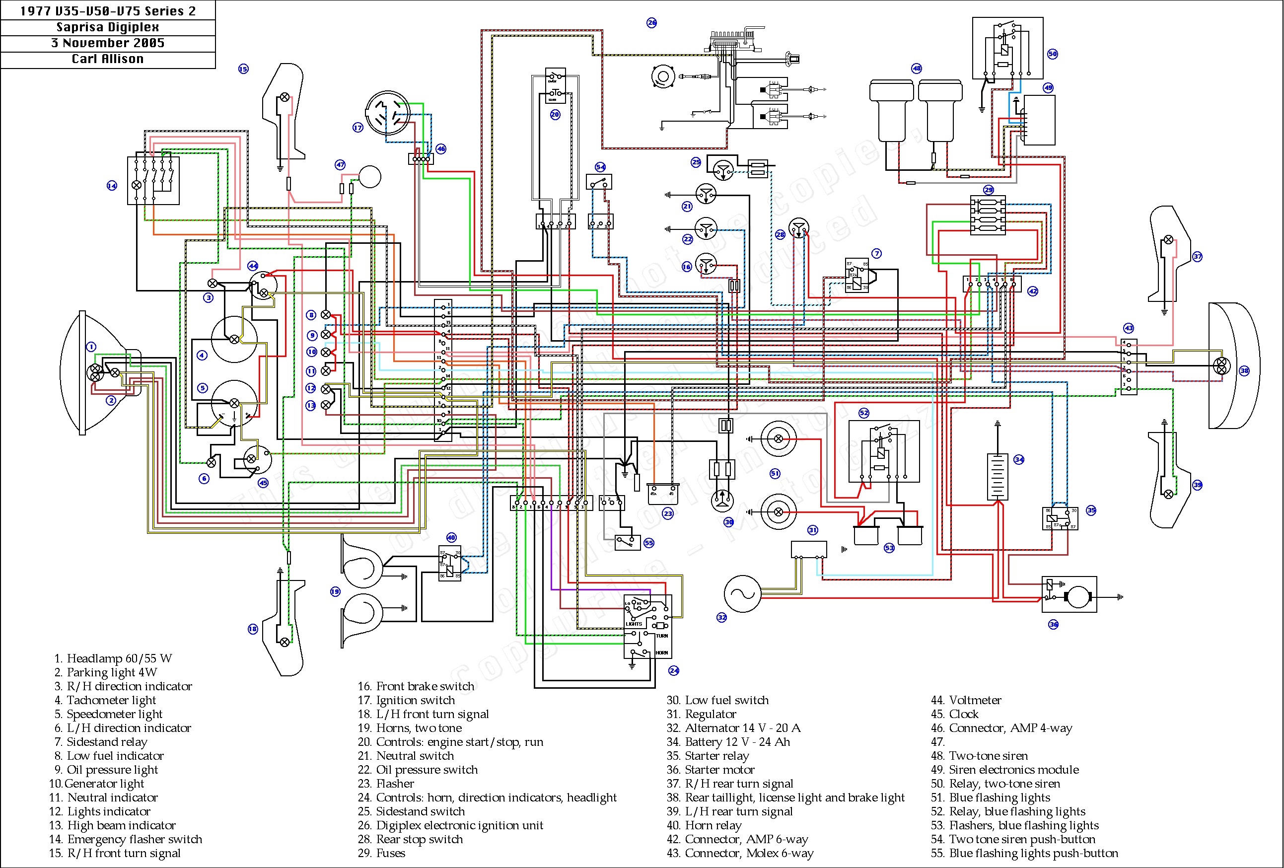 Moto Guzzi V50 Wiring Diagram Wiring Diagram and Schematic Role