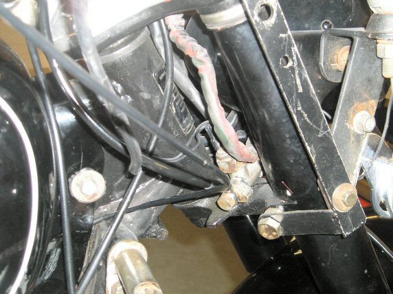Installing new brake lines on Moto Guzzi 850 GT, 850 GT California, Eldorado, and 850 California Police motorcycles equipped with a disc front brake.