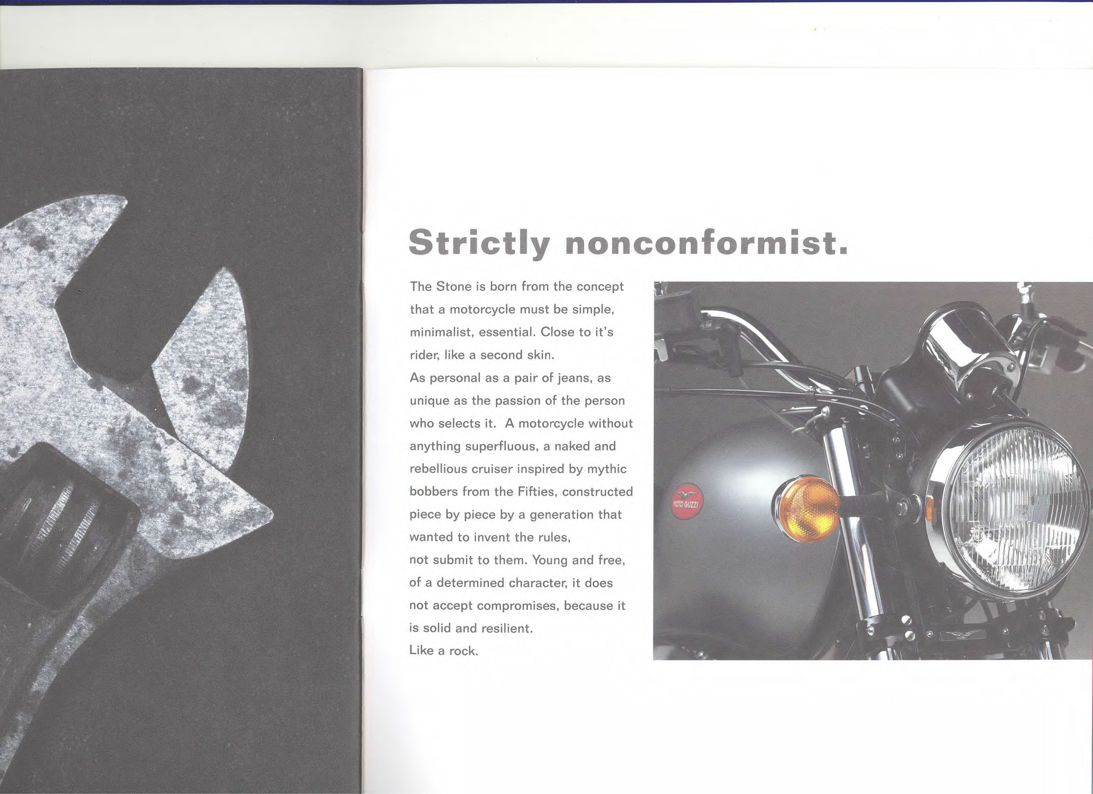 Moto Guzzi factory brochure: California Stone