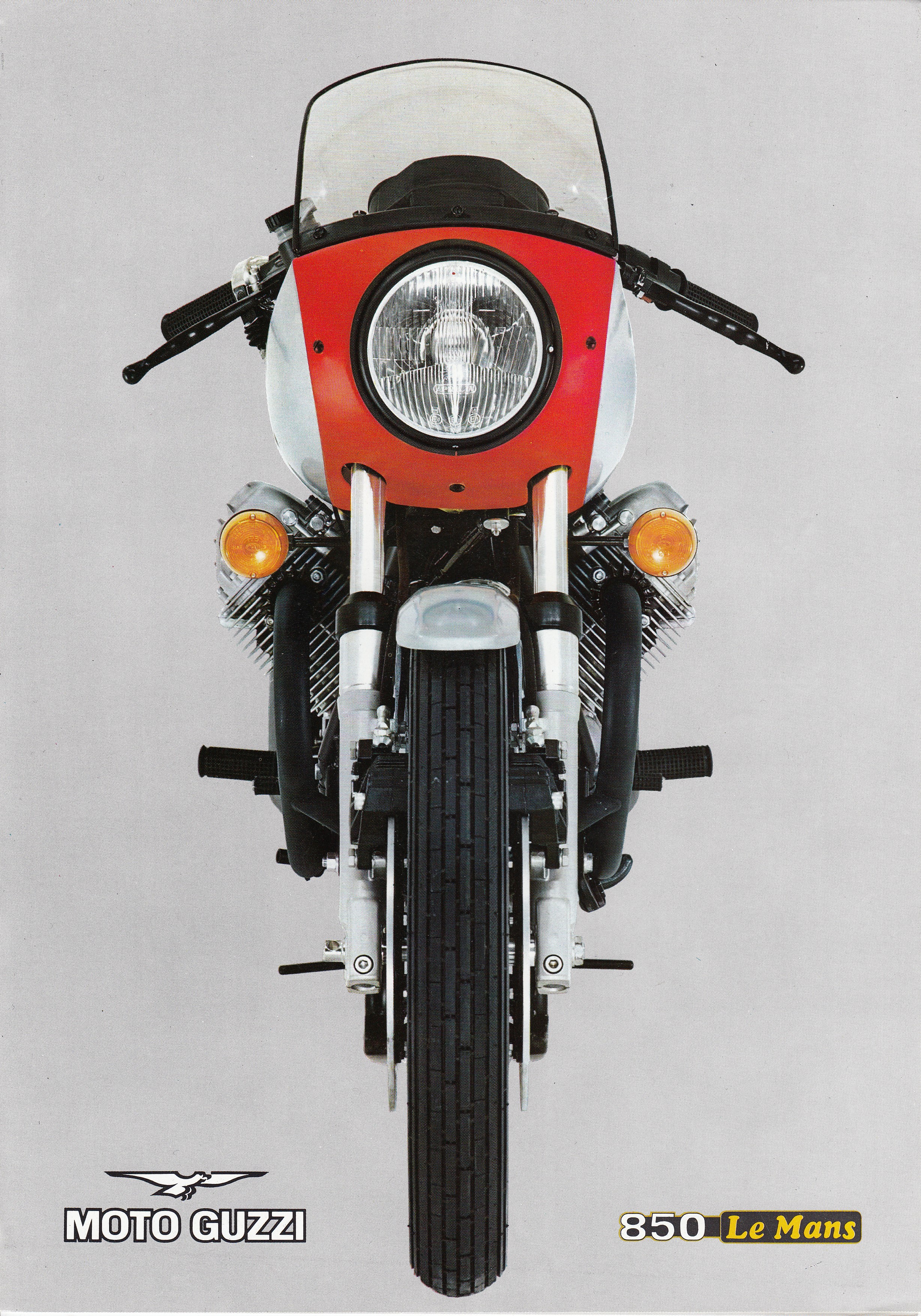 Moto Guzzi factory brochure: 850 Le Mans (red)