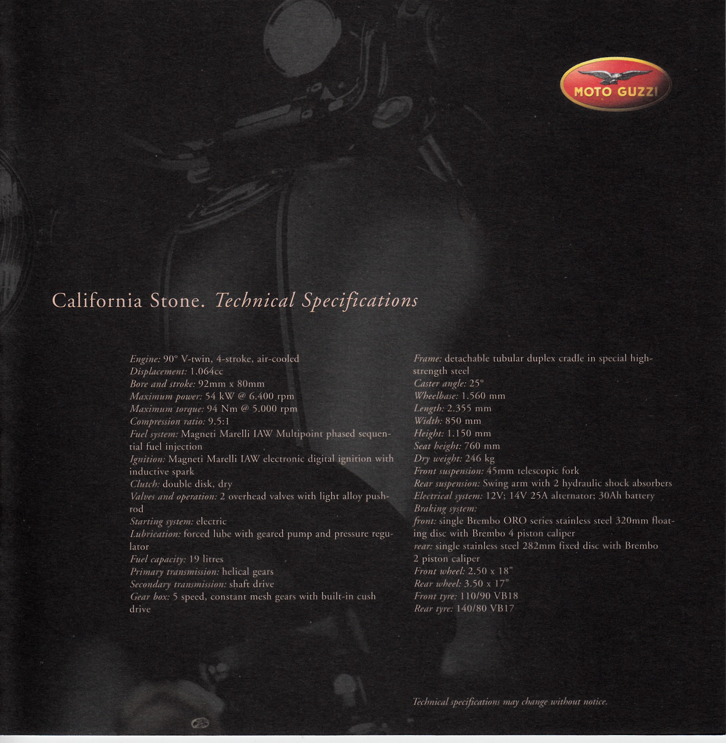 Brochure - Moto Guzzi Collection 2001