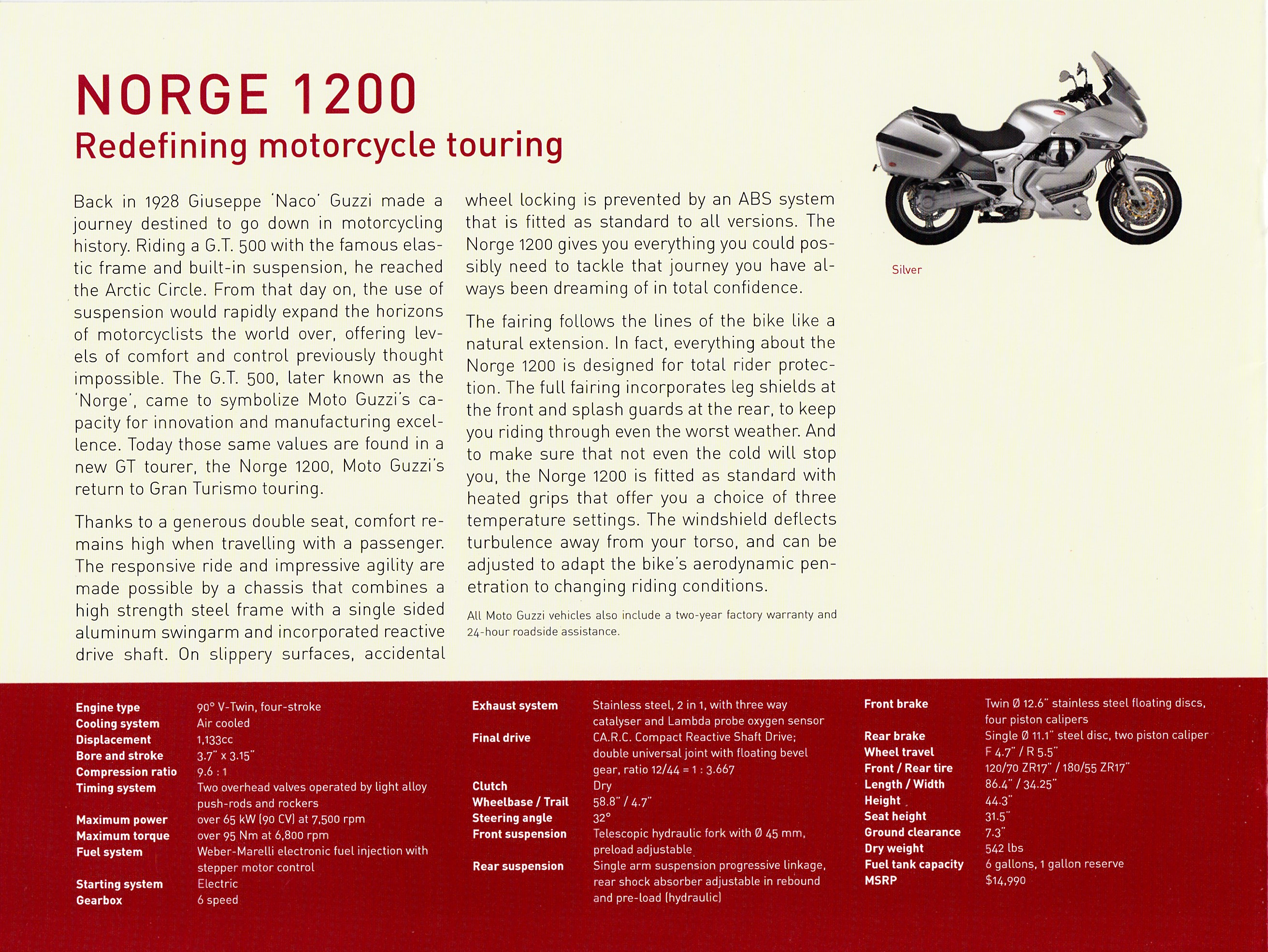 Brochure - Moto Guzzi Model Range 2007