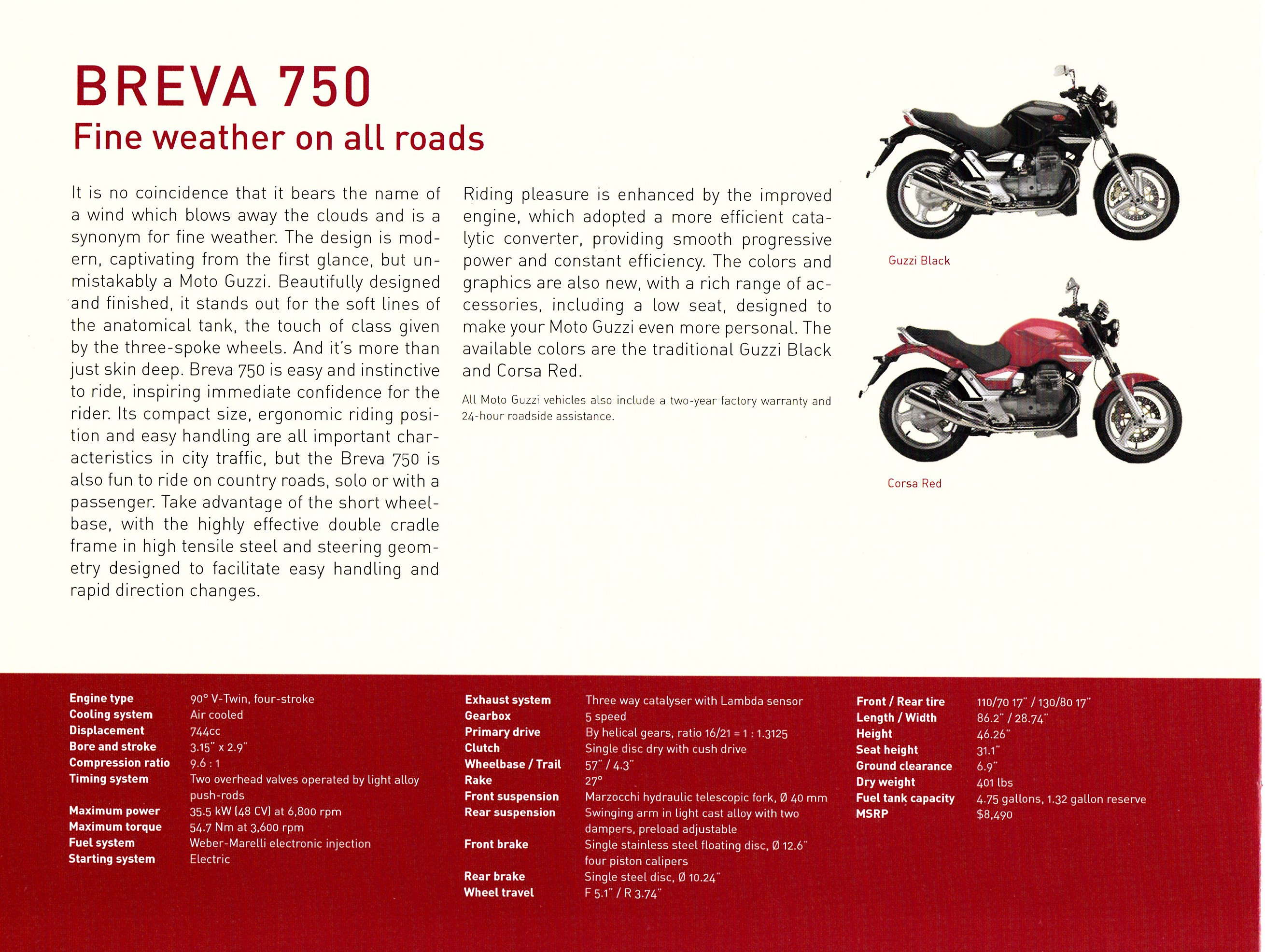 Brochure - Moto Guzzi Model Range 2007