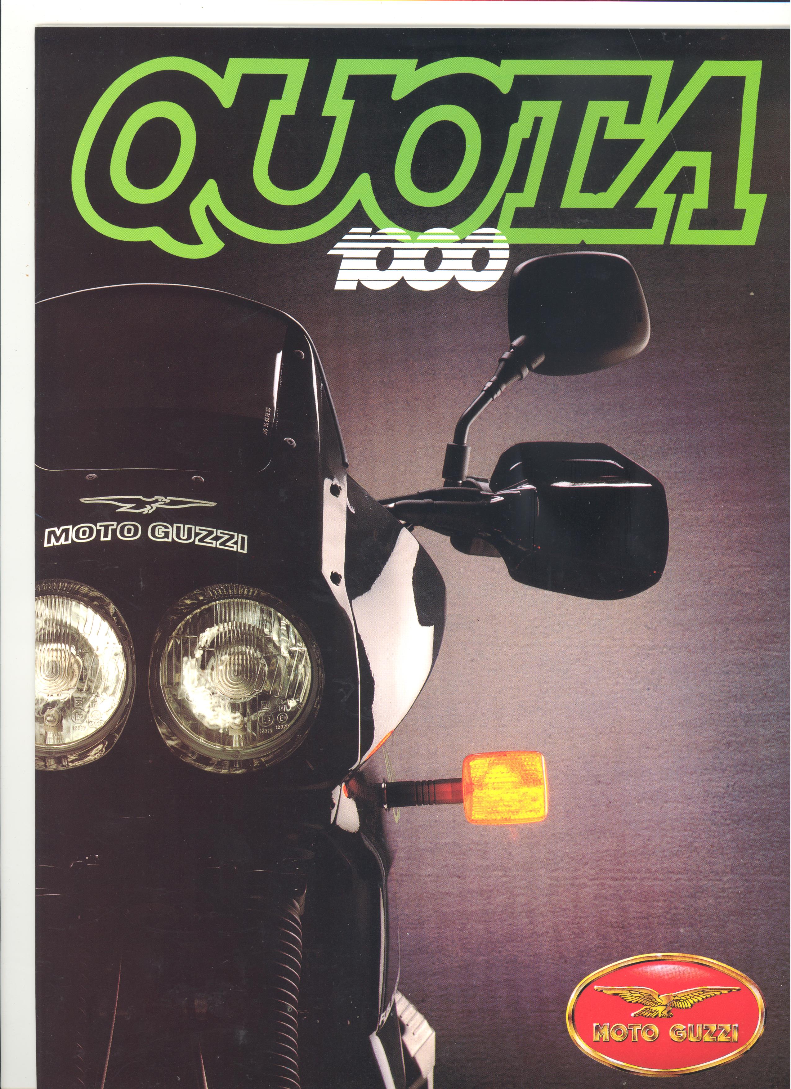 Moto Guzzi factory brochure: Quota 1000