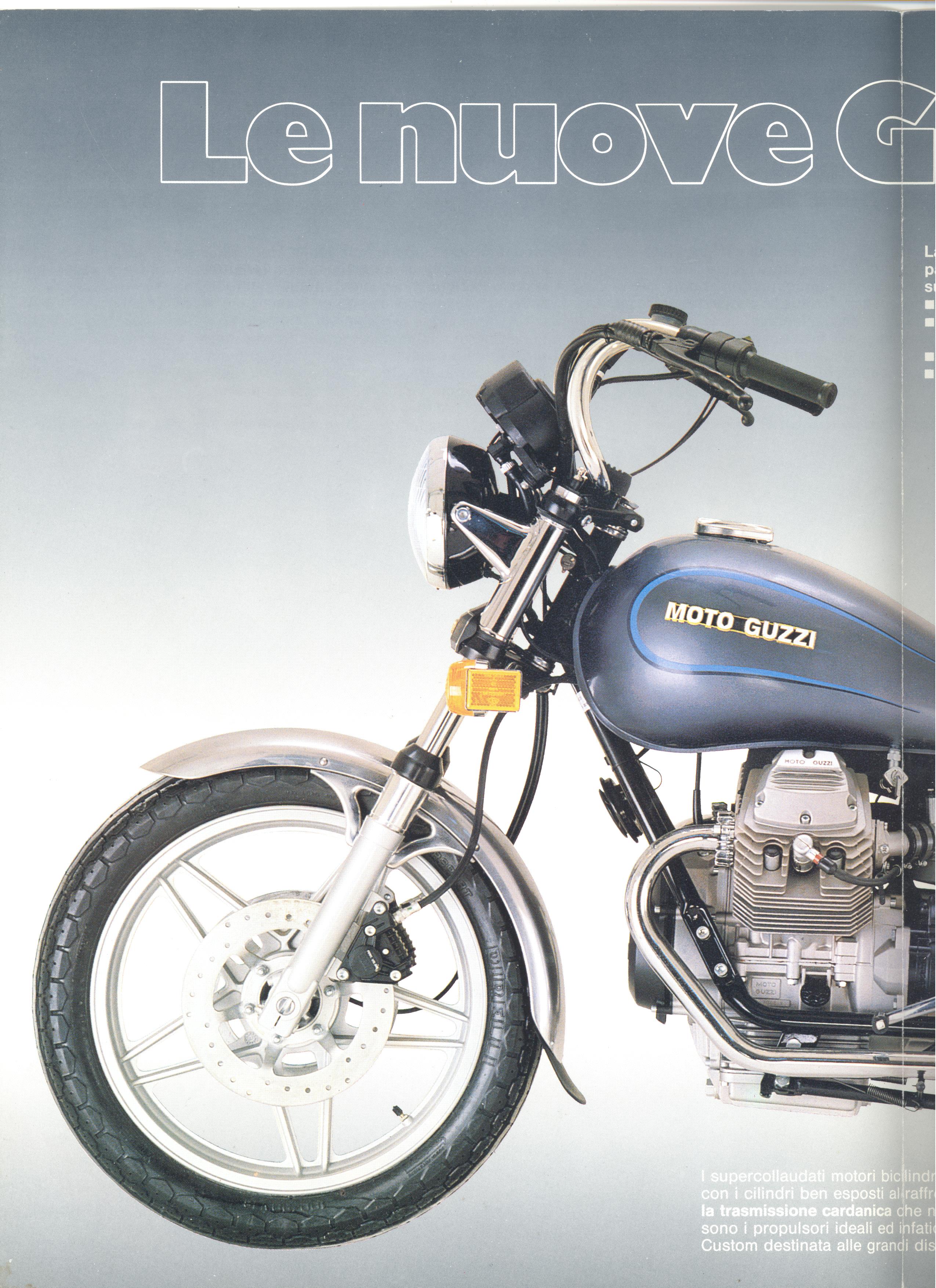 Moto Guzzi factory brochure: V35C - V50C