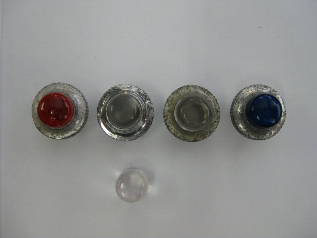 Acrylic rod clear lens. Replacement dash indicator lights for Moto Guzzi V700, V7 Special, Ambassador, 850 GT, 850 GT California, Eldorado, 850 California Police.