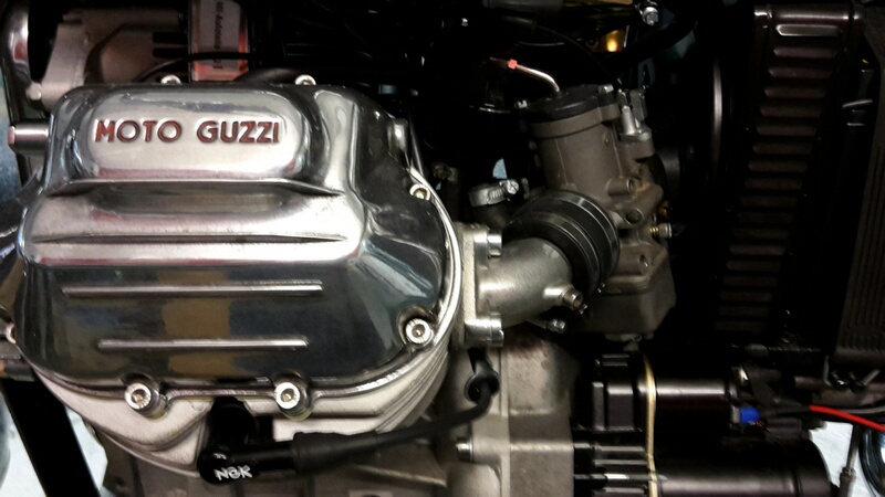 Dellorto PHF 30 carburetor fitment on a Moto Guzzi Ambassador.