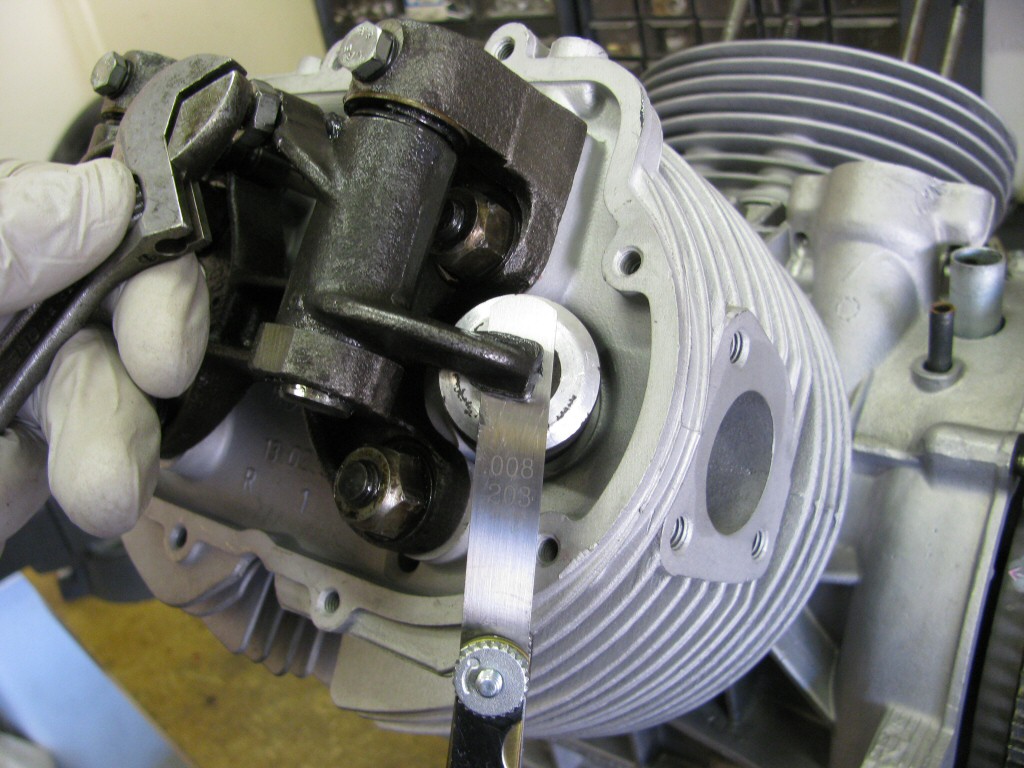 I set the valve clearances per Moto Guzzi specifications.