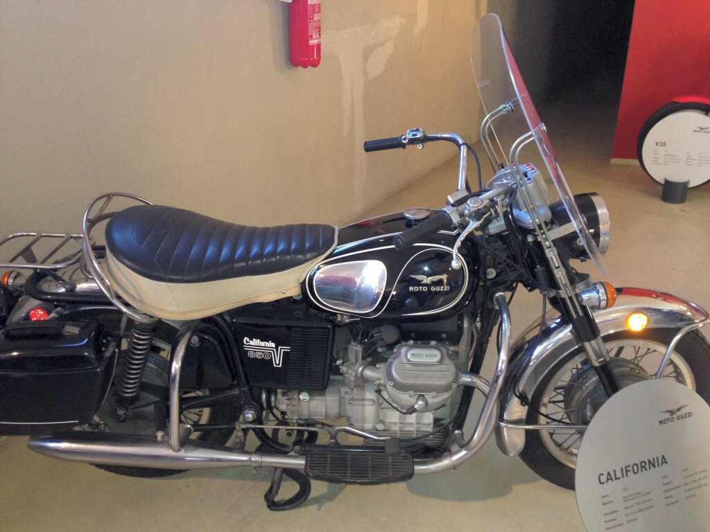 1972 Moto Guzzi 850 California Police. Photo taken at the Moto Guzzi factory museum.