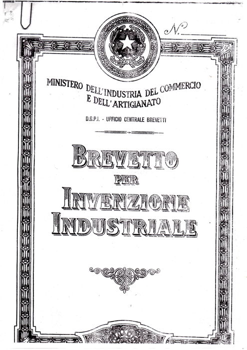 Patent cover page, translated by Google.
Ministry of Craft Trade Industry
D.G.P.i. - Central Patent Office
Patent for Industrial Invention