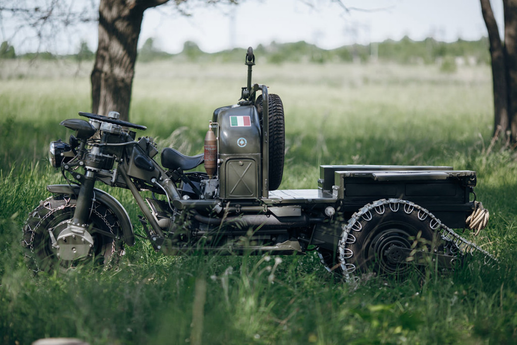 Moto Guzzi Mechanical Mule, restored by Costantino Frontalini.