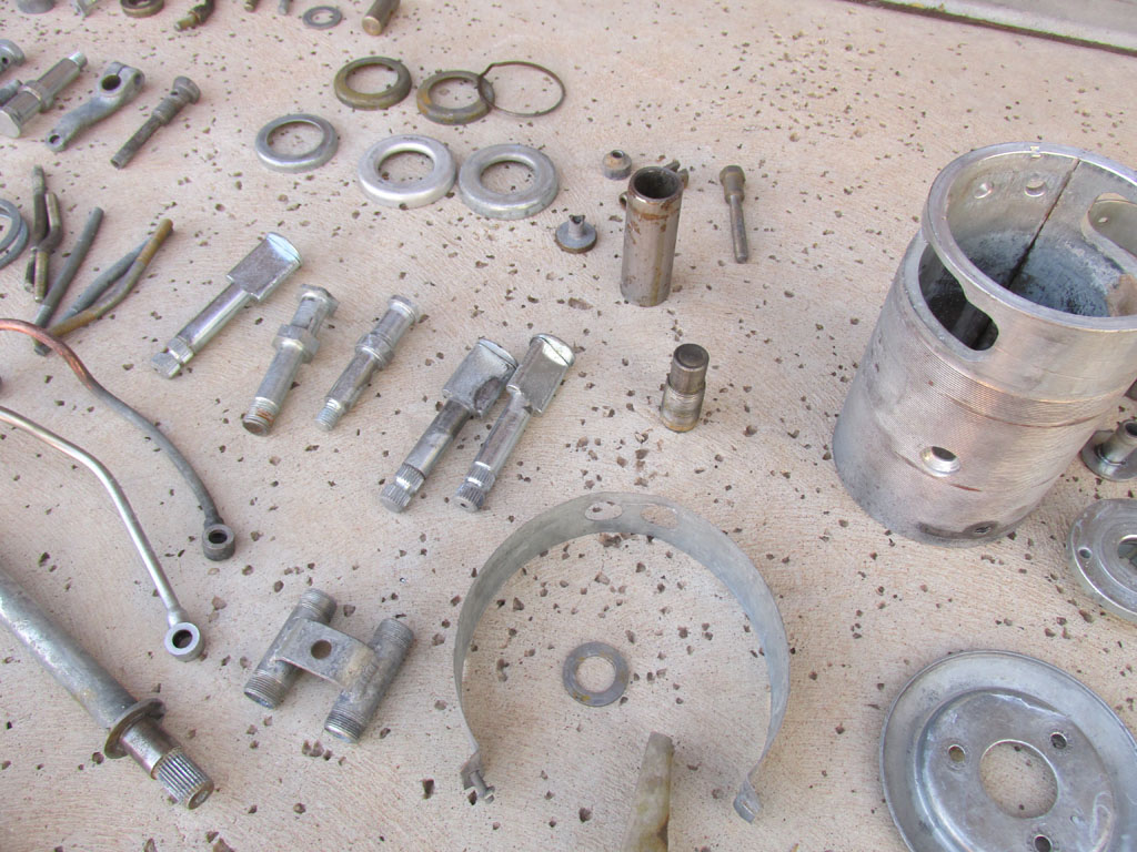 Parts to be zinc plated.