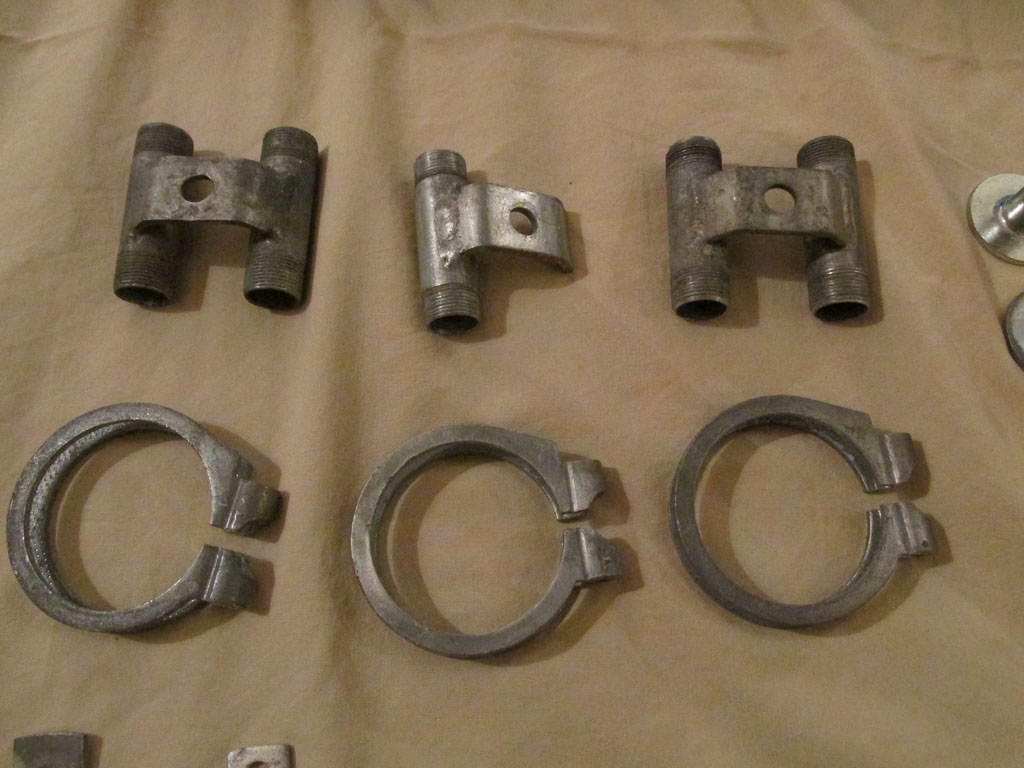 Parts to be zinc plated.