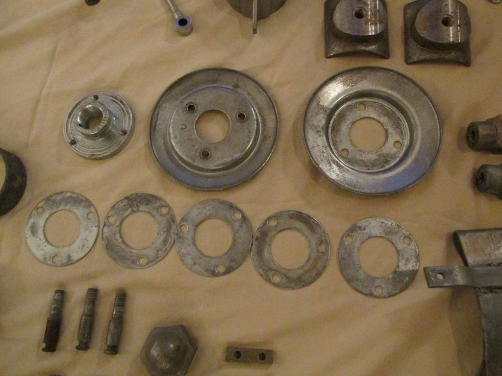 Parts to be zinc plated.