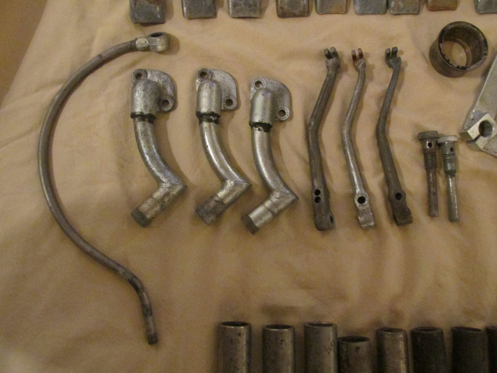 Parts to be zinc plated.