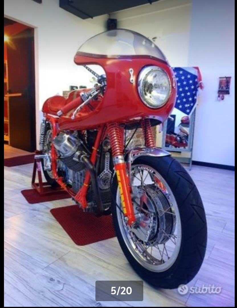 Moto Guzzi custom V7 Loopframe