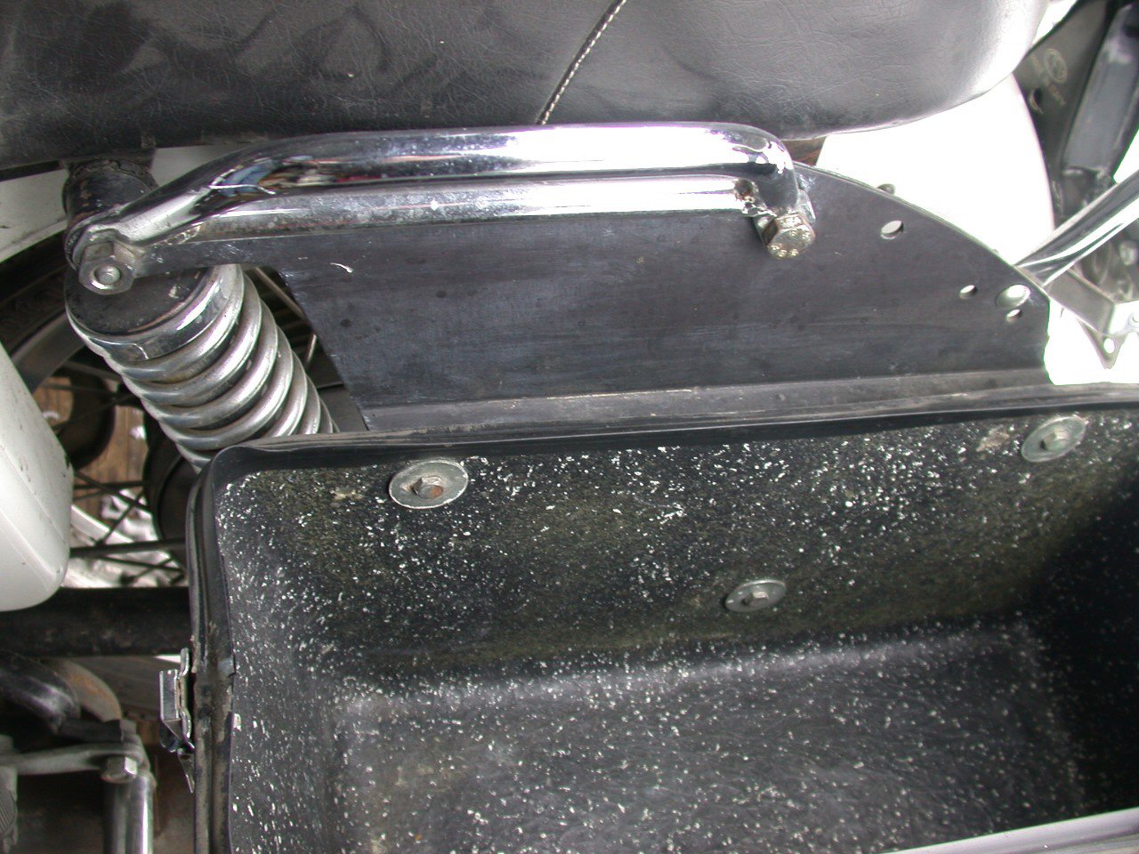 Calafia saddlebags as originally fitted to some police bikes.