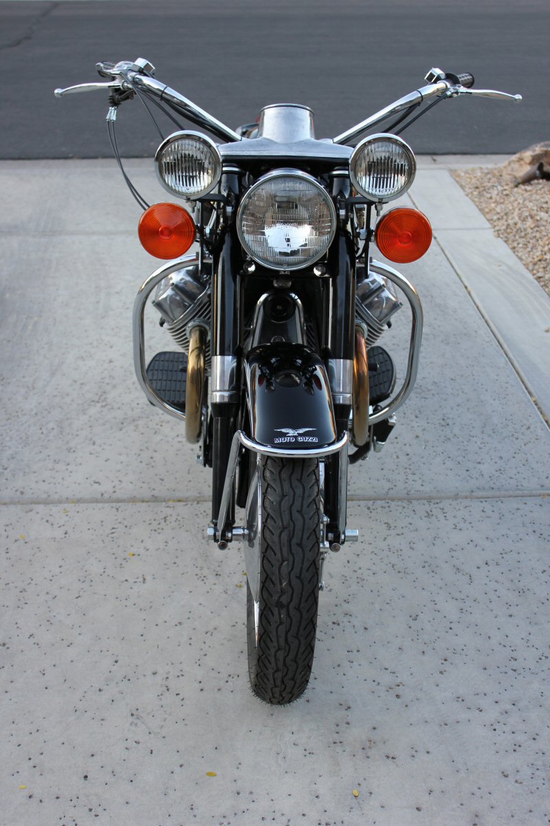 Shawn Lamb's and Jack Chew's Moto Guzzi.