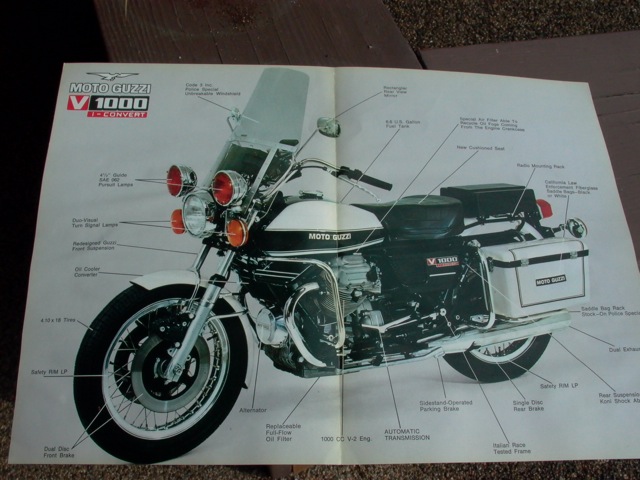 Moto Guzzi police brochure.