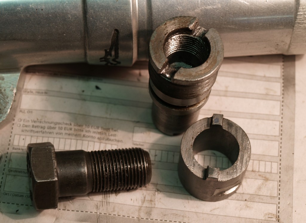 Tool for tightening the sleeve nut.