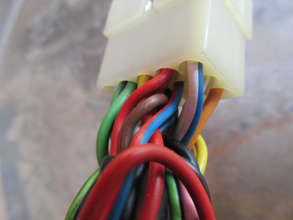 Dash wiring for a 1985 Moto Guzzi Le Mans 1000 (MG# 28747261).