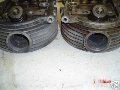 Engine cylinder head and rocker assembly, Moto Guzzi photo archive of parts