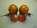 Turn signals and brackets, Moto Guzzi photo archive of parts