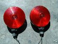 Turn signals and brackets, Moto Guzzi photo archive of parts