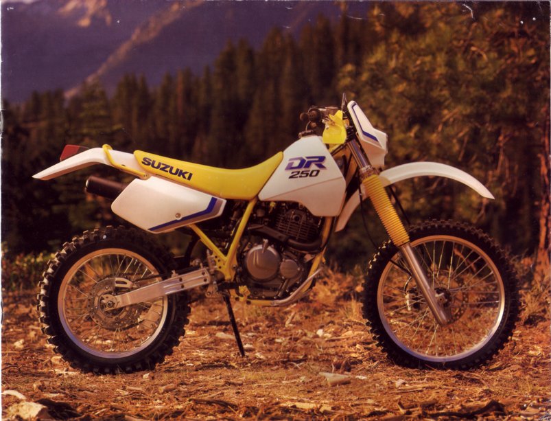 1990 Suzuki DR350 brochure.