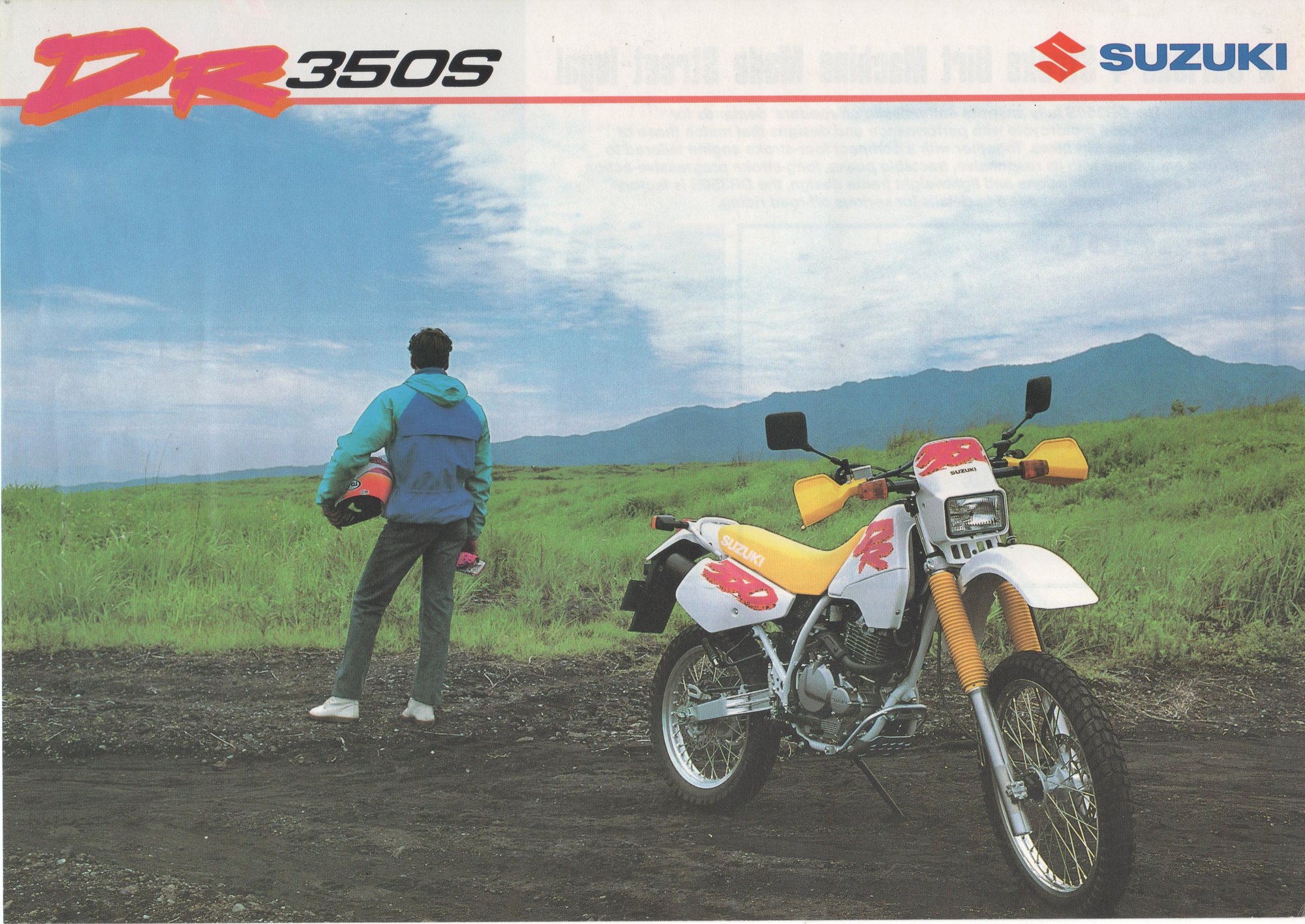 1993 Suzuki DR350S brochure.