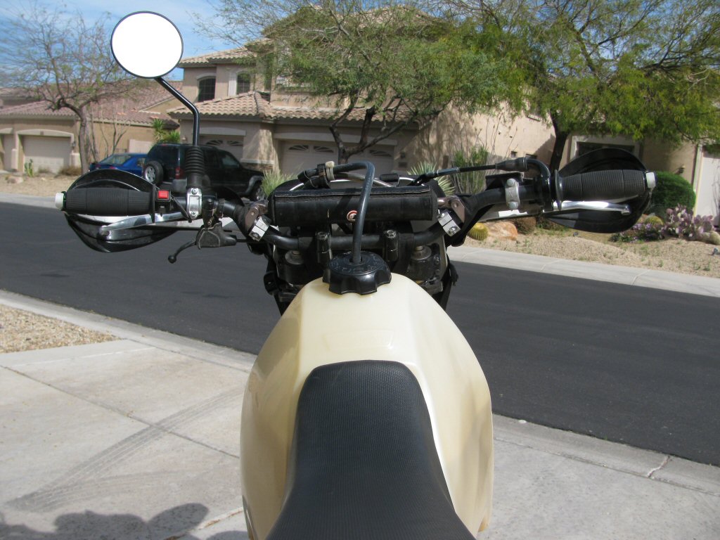 Tusk T-10 Aluminum 7/8" Handlebar CR Mid Bend - Black Motorcycle Handlebar With Crossbar Pad