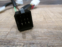 9-pin Molex connection to the new left-side K&S 12-0030 handlebar switch.