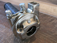 Tommaselli Daytona 2C Throttle. Chrome body, Tommaselli part number 0507.03.60-01, MG# 17603401 or MG# 17603400.