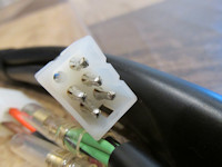 6 terminal connection to the hazard light switch mounted on the dash.