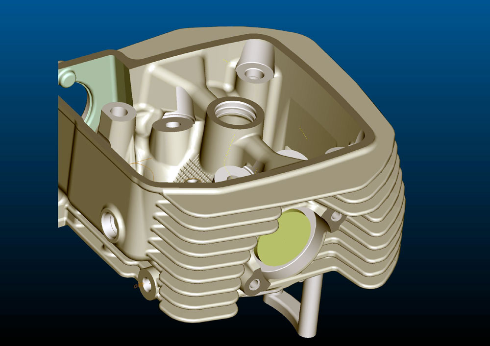 Moto Guzzi eight valve 1200 cc engine.