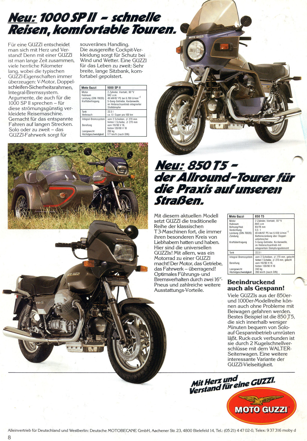 Advertisement - Moto Guzzi 850 T5