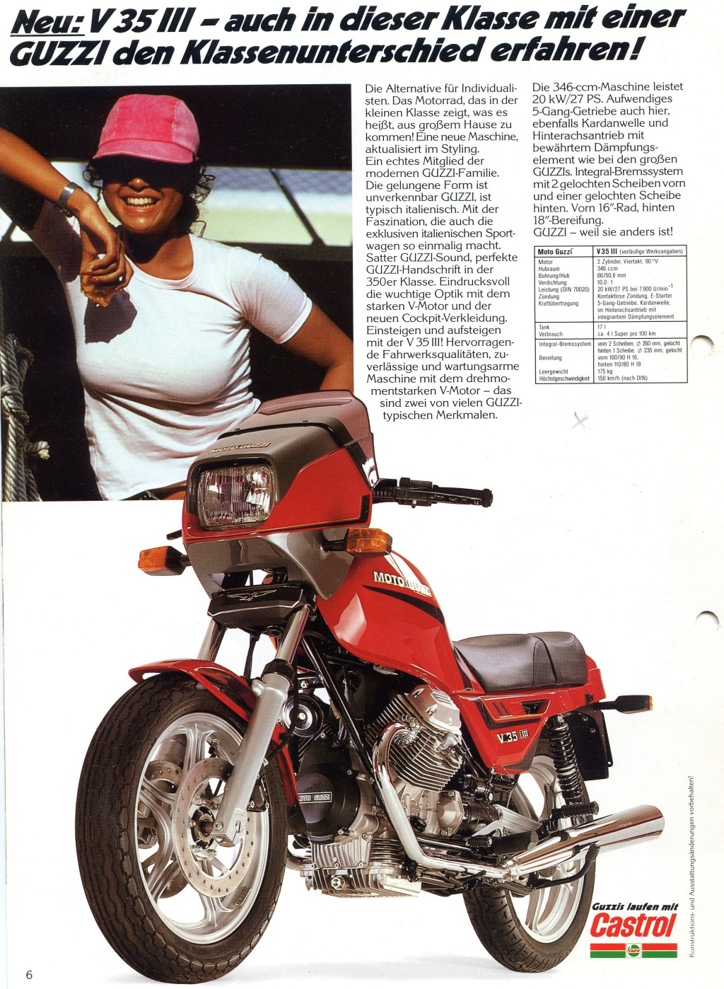 Advertisement - Moto Guzzi V35 III