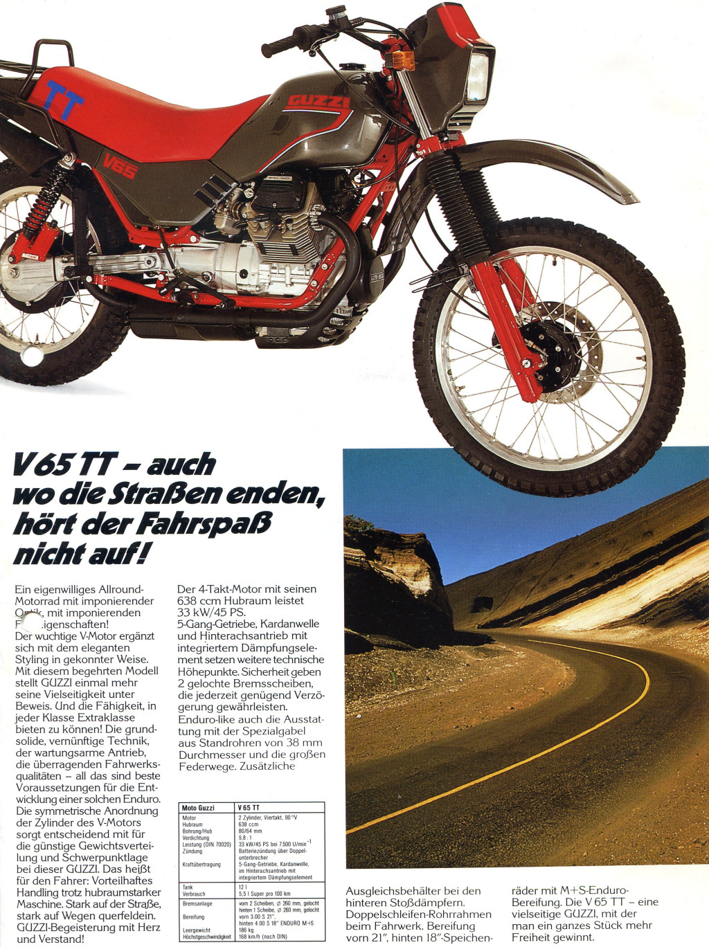 Advertisement - Moto Guzzi V65 TT