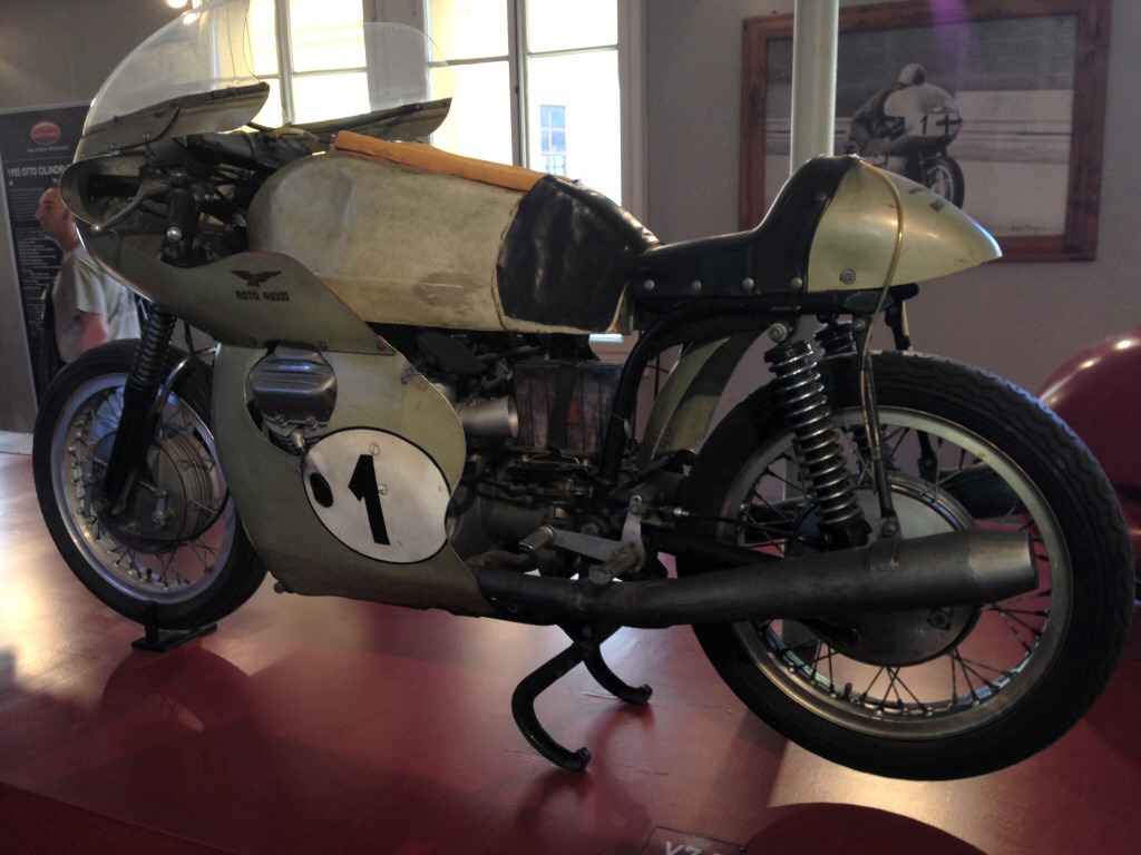 World Record breaking Ambassador. Photo taken at the Moto Guzzi factory museum.