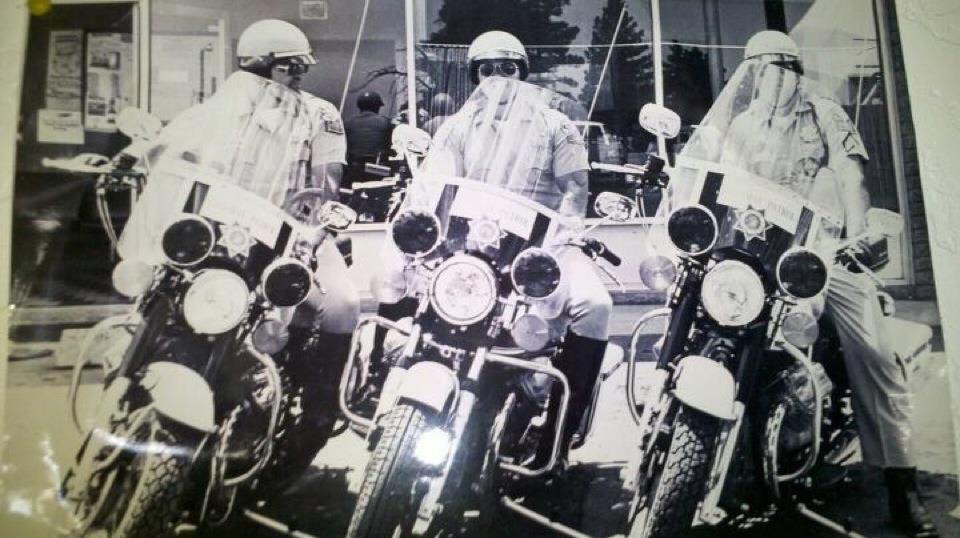Danilo Gurovich: The reason I love Moto Guzzis. Arizona Highway Patrol, abt 1972. Skip Fink on the left. Close Friend. Doug Pfieffer in Center.
