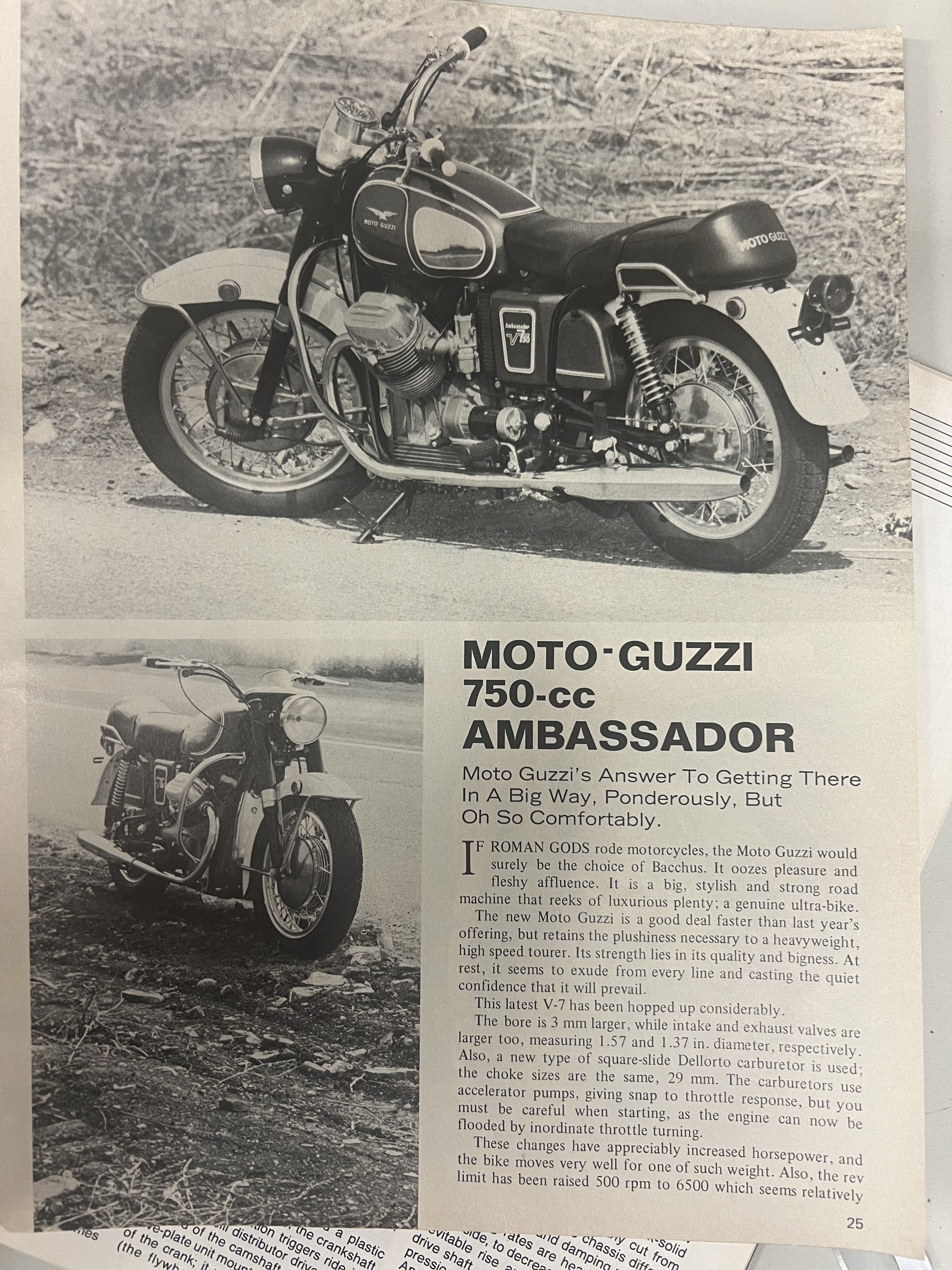 Article - Cycle World (1969 October) Moto Guzzi 750-cc Ambassador