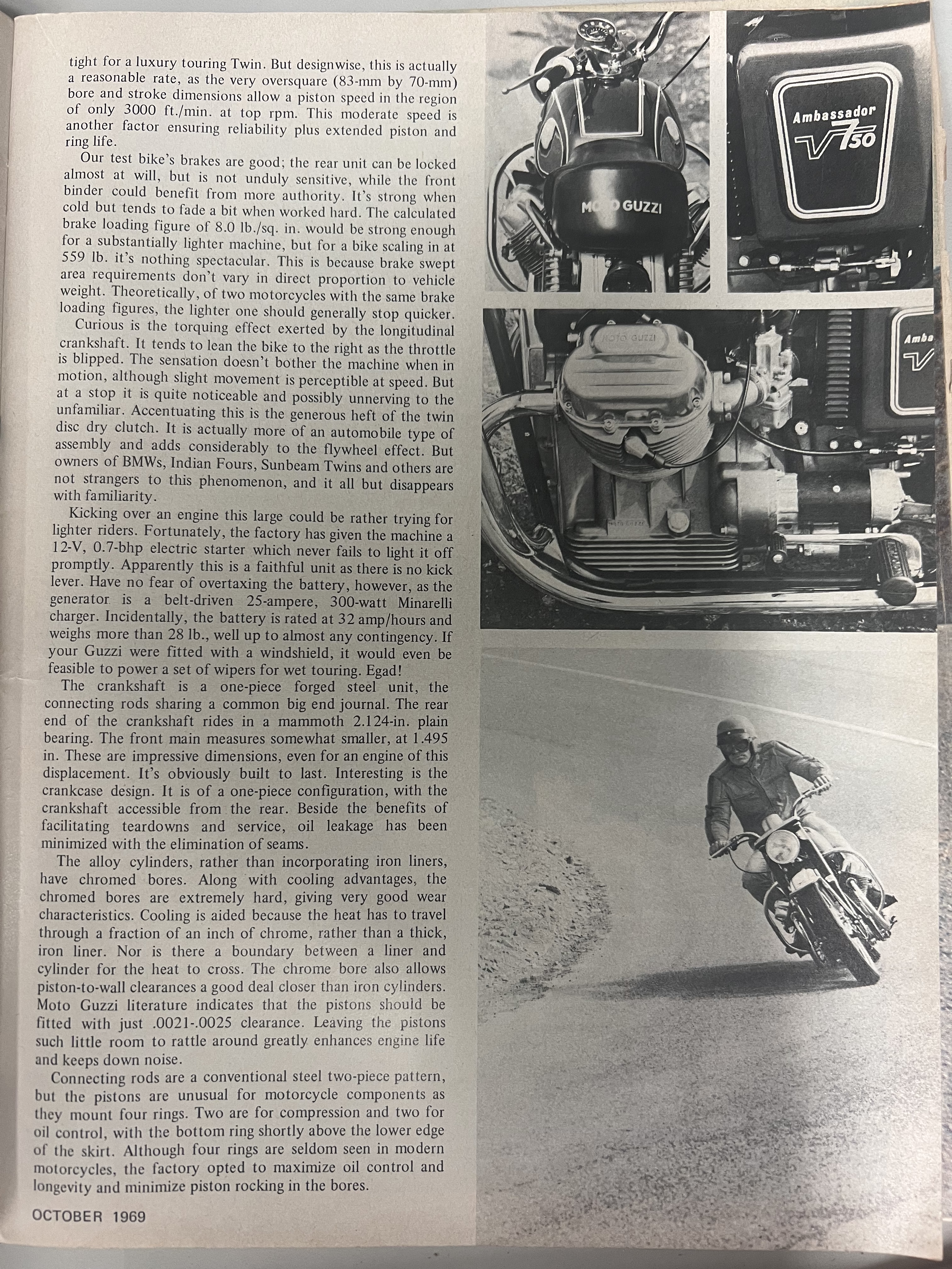 Article - Cycle World (1969 October) Moto Guzzi 750-cc Ambassador