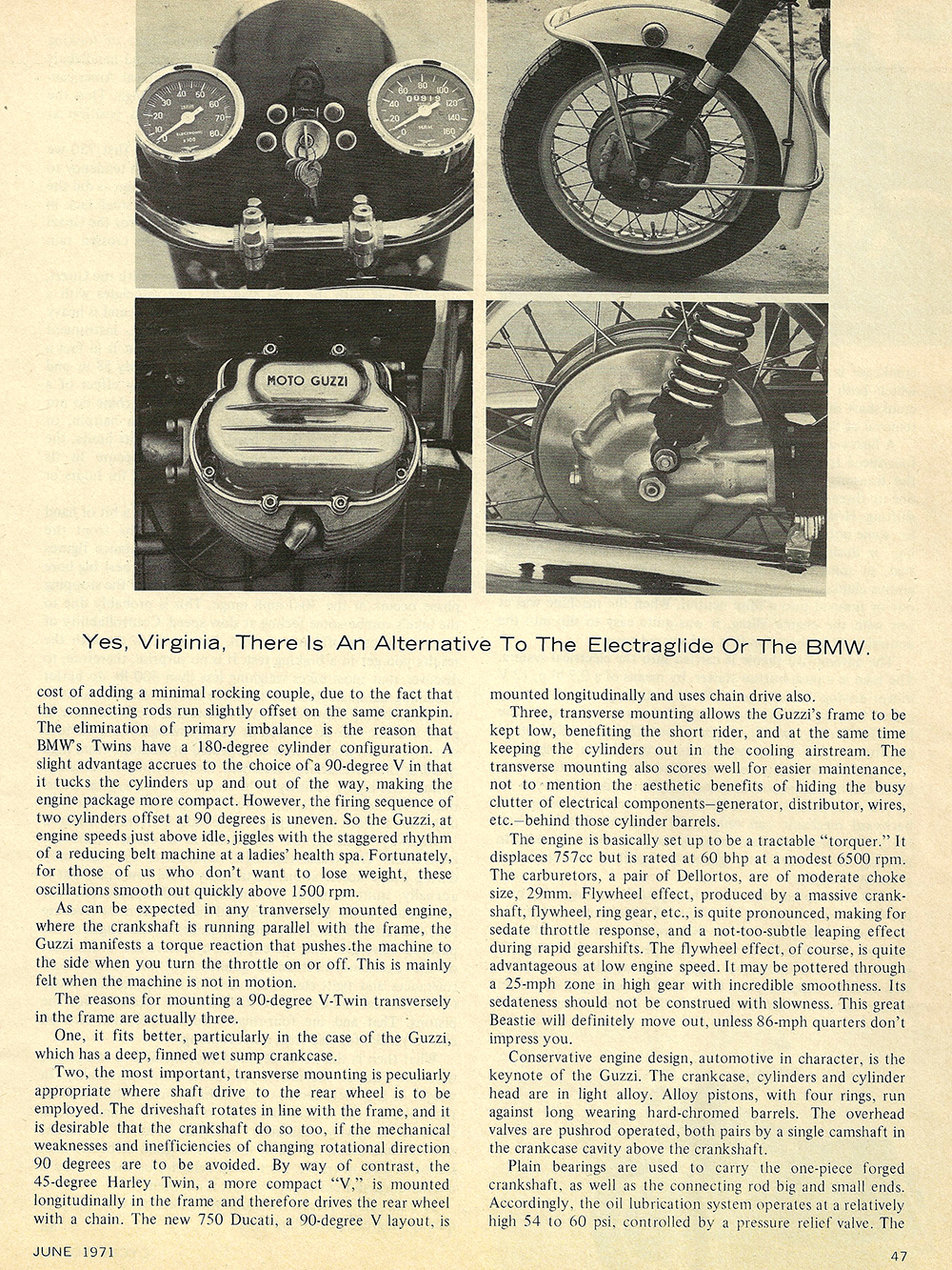 Article - Cycle World (1971 June) Moto Guzzi V7 Ambassador