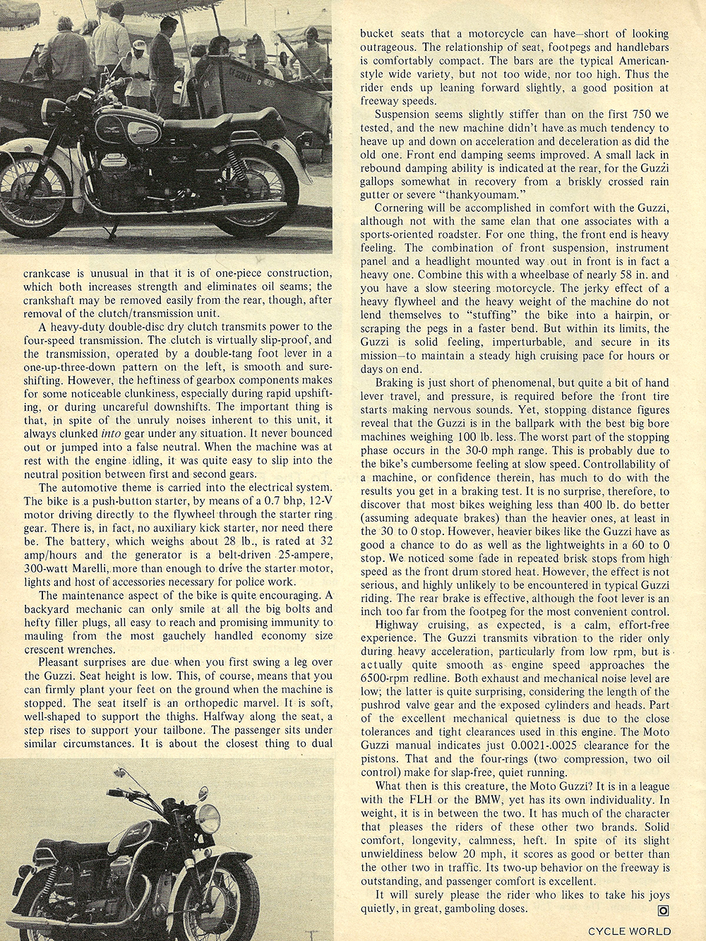 Article - Cycle World (1971 June) Moto Guzzi V7 Ambassador