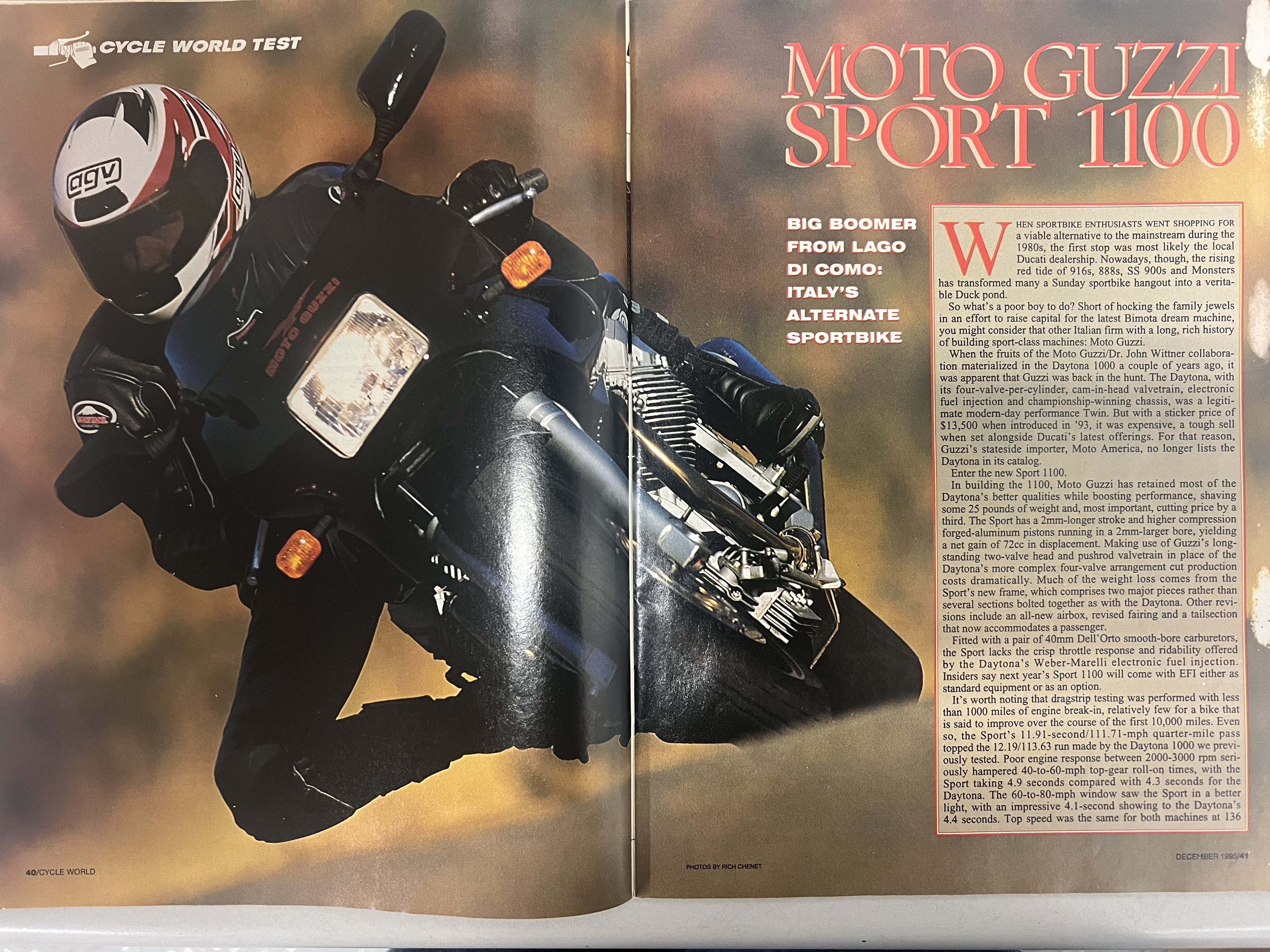 Article - Cycle World (1995 December) Moto Guzzi Sport 1100